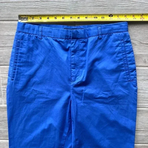 Ralph Lauren Womens Blue Flat Front Straight Leg Casual Chino Pants Size 8 - Picture 2 of 7